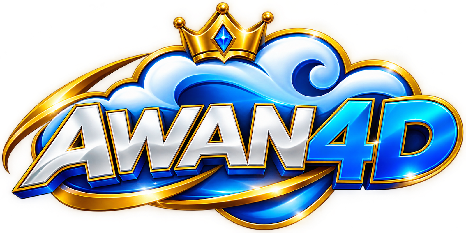 AWAN4D Crown Emblem Logo